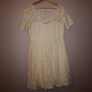 Cream Lace Dress
